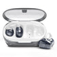 JBL Soundgear Clips True Wireless Open-Ear Headphones Bundle with gSport Case (White)