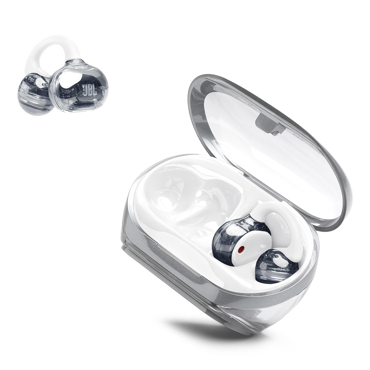 JBL Soundgear Clips Open-Ear True Wireless Earbuds (White)