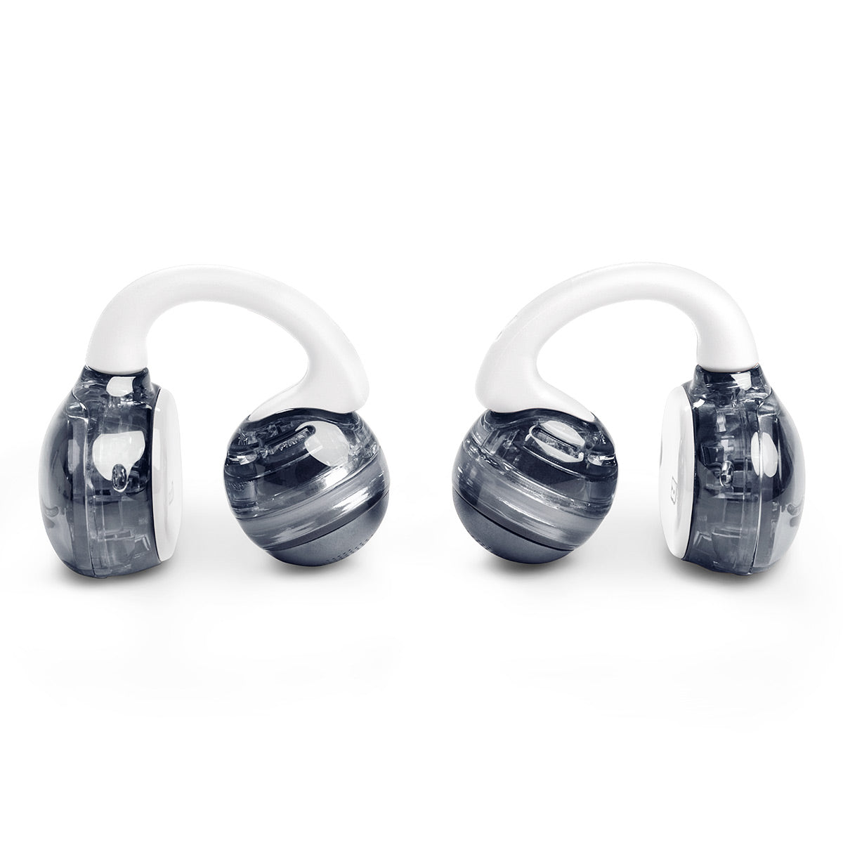 JBL Soundgear Clips True Wireless Open-Ear Headphones Bundle with gSport Case (White)
