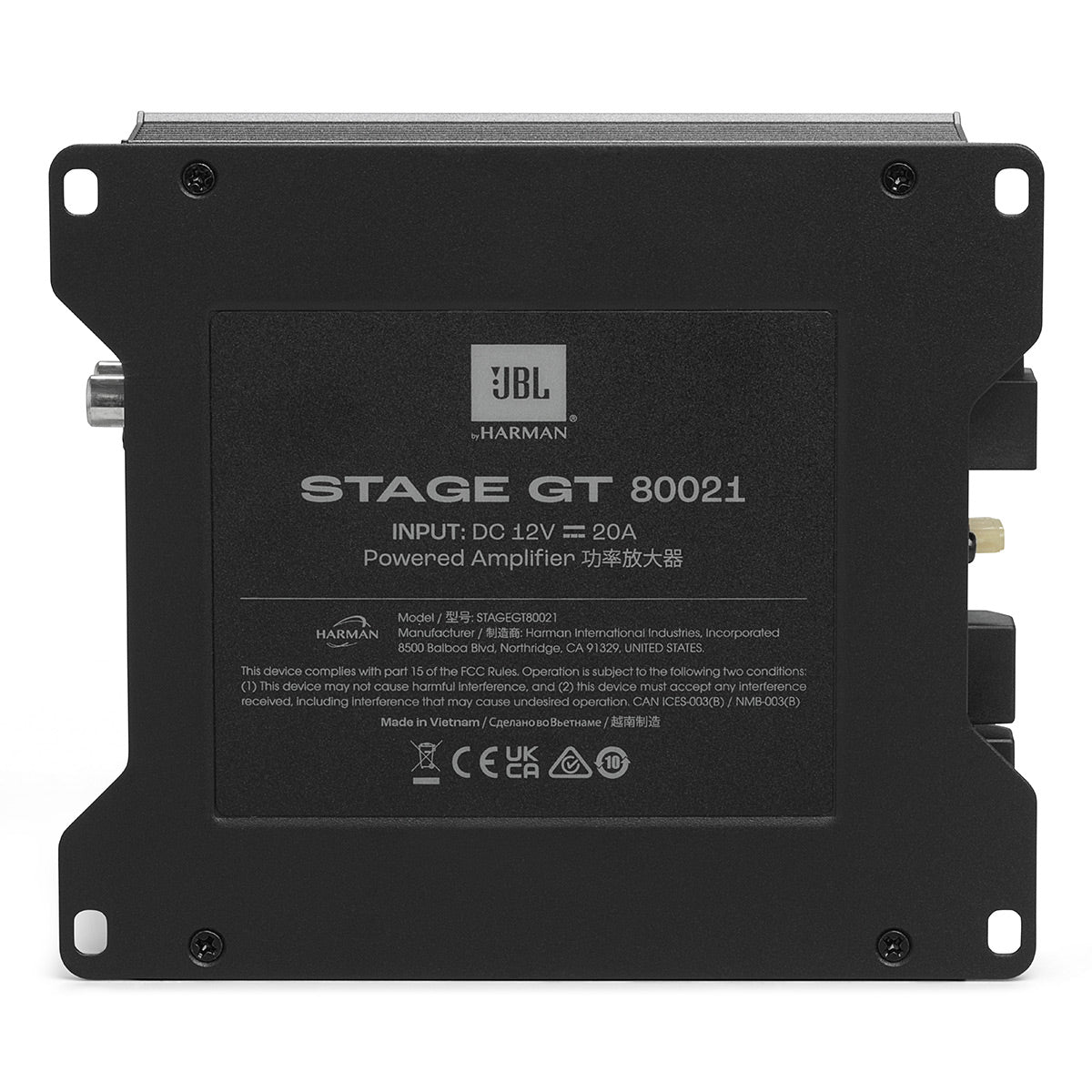 JBL Stage GT 80021 2 Channel 80W x 2 Amplifier