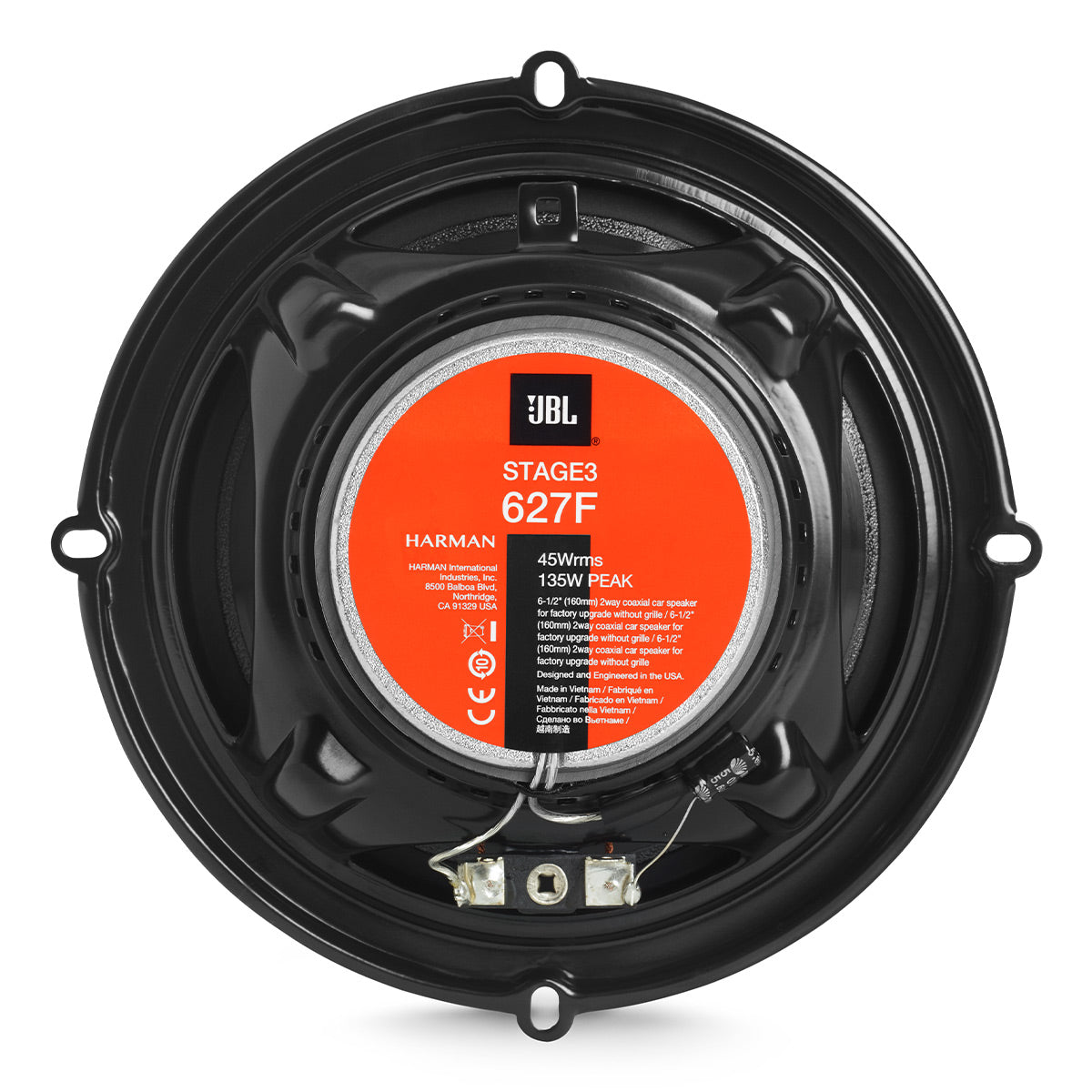 JBL Stage 3 627F 6.5 Inch 2 Way Coaxial Speakers - Pair