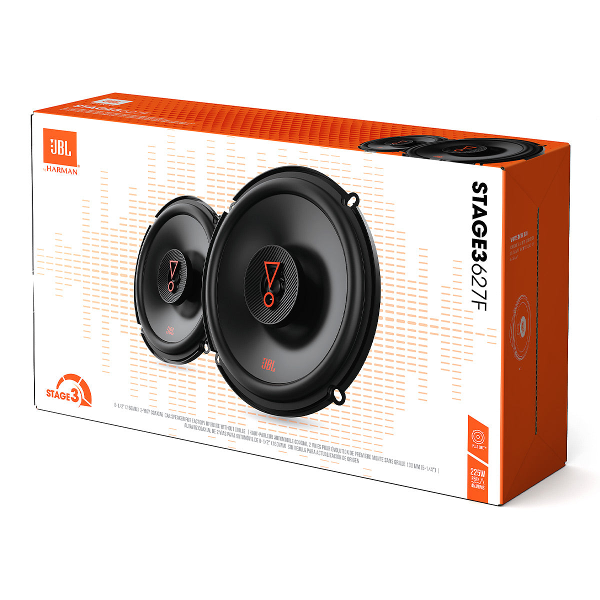 JBL Stage 3 627F 6.5 Inch 2 Way Coaxial Speakers - Pair