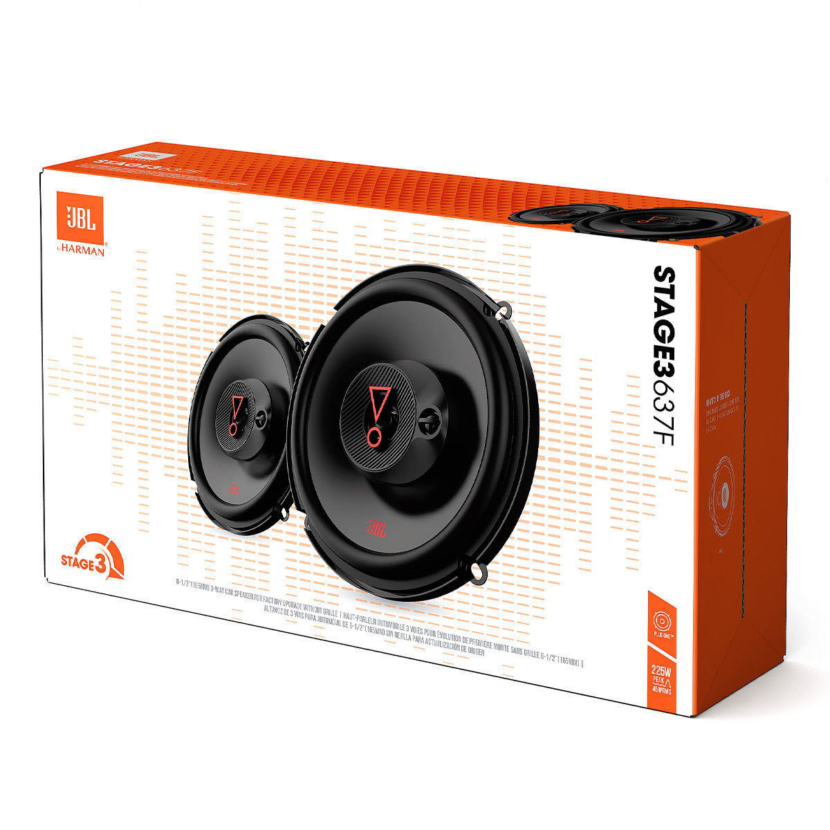 JBL Stage 3 637F 6.5" 2 Way Triaxial Speakers - Pair