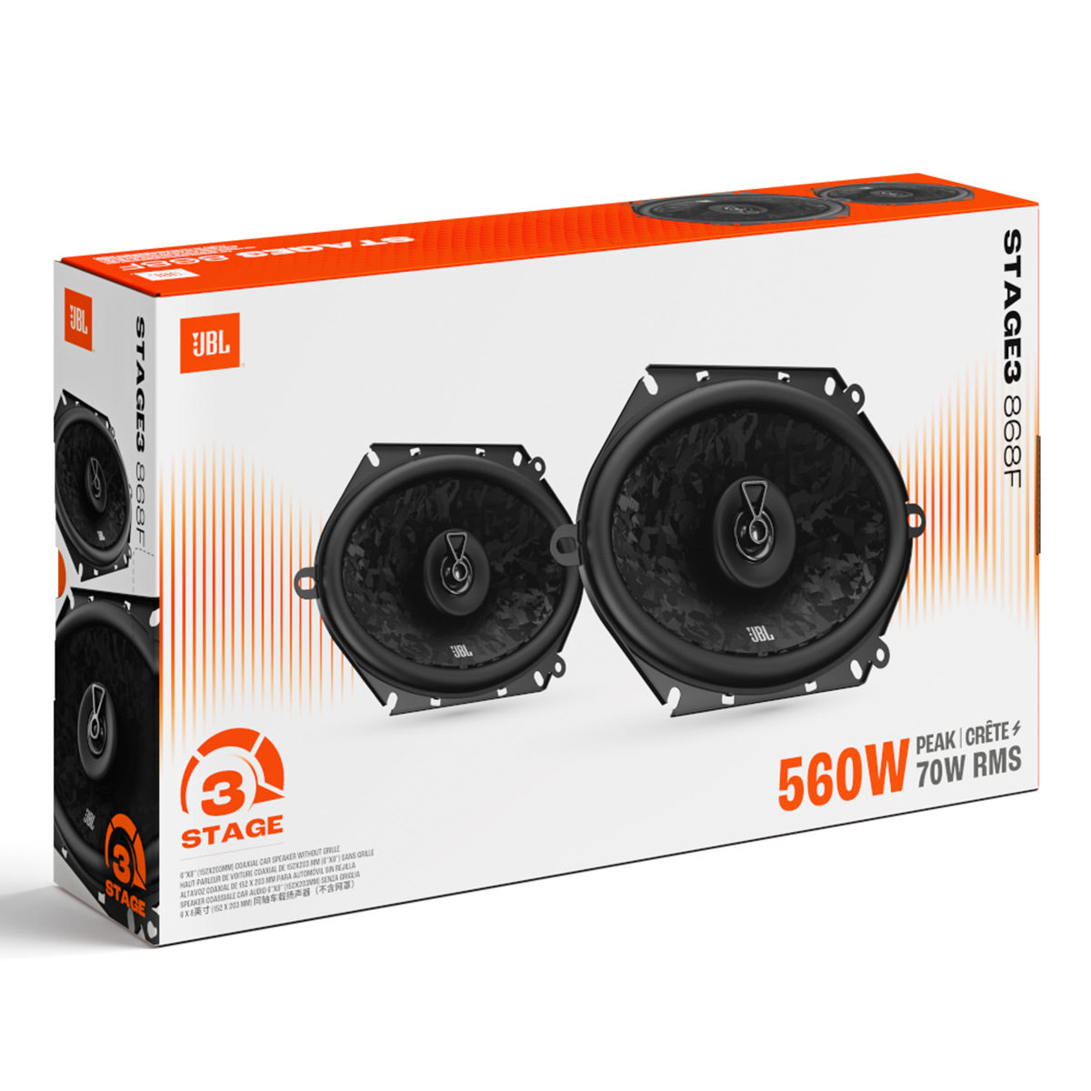 JBL Stage3 868F 6&rdquo; x 8&rdquo; 2-Way Coaxial Speakers - Pair