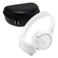 JBL Tune 680NC Wireless On-Ear Noise Cancelling Headphone Bundle with gSport Case (White)