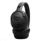 Black over-ear headphones with padded ear cups and embossed logo on the side