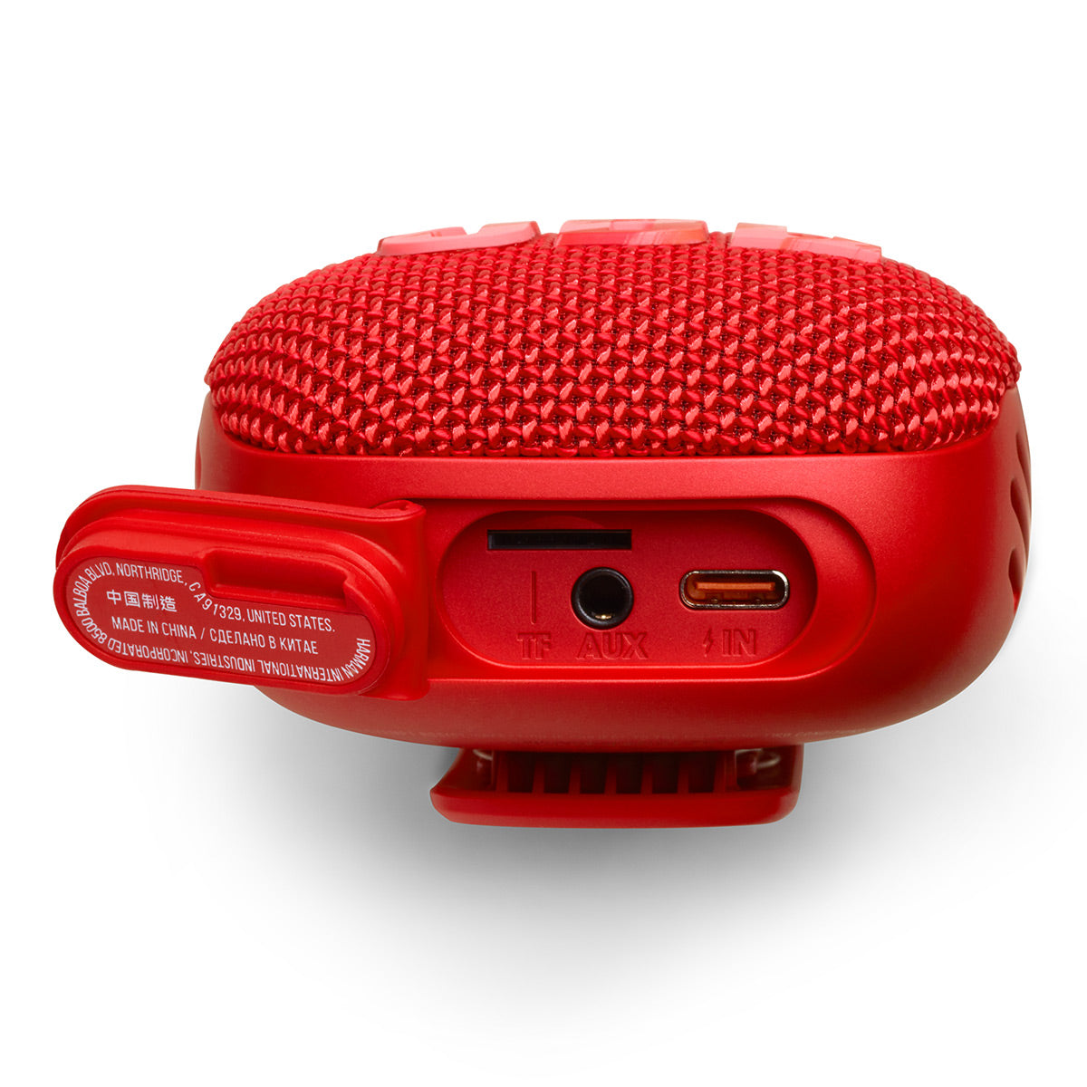 JBL Wind 3 Handlebar Bluetooth Speaker with FM Radio (Red)