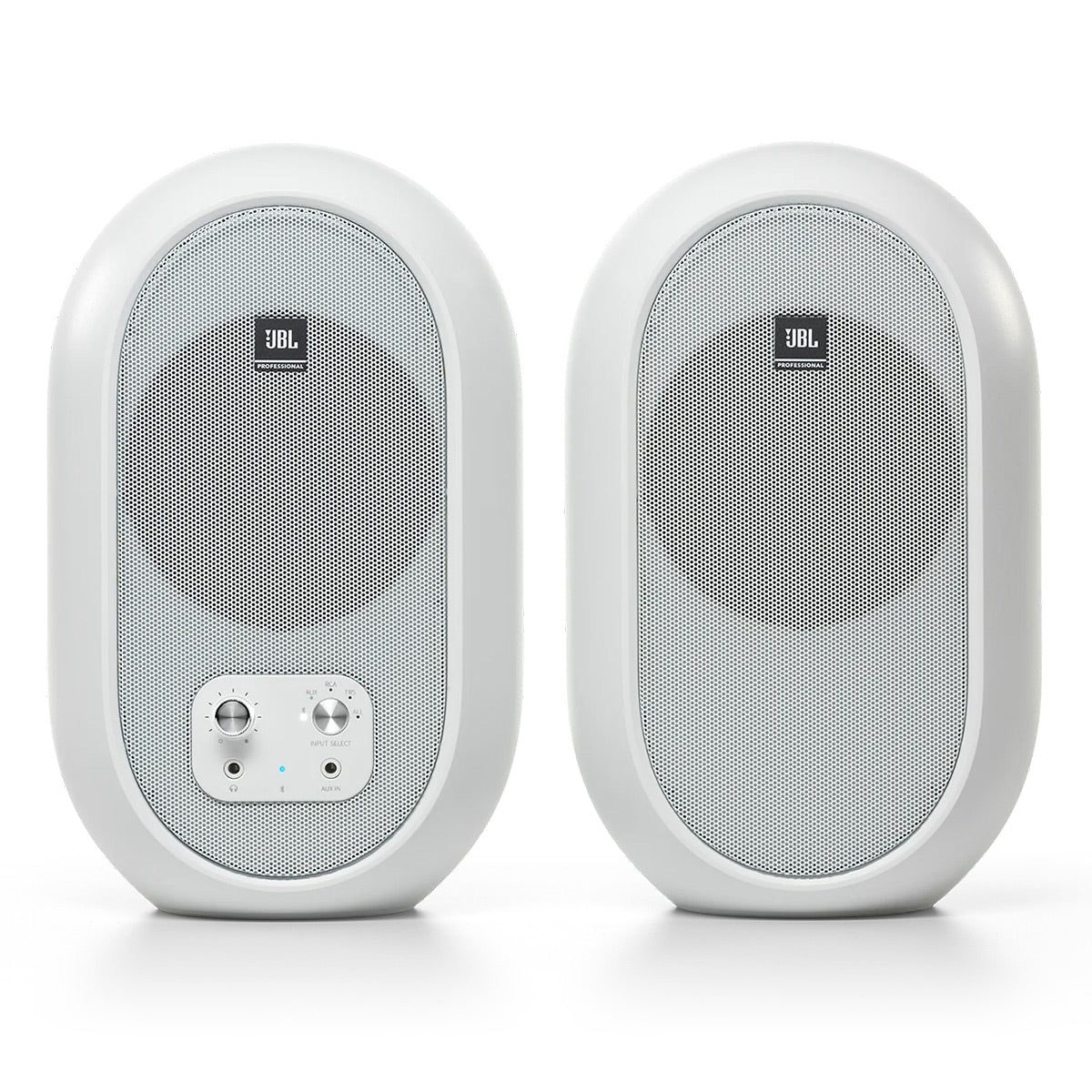JBL Pro 104-BT 4.5 Inch Compact Desktop Reference Monitors with Bluetooth - Pair (White)