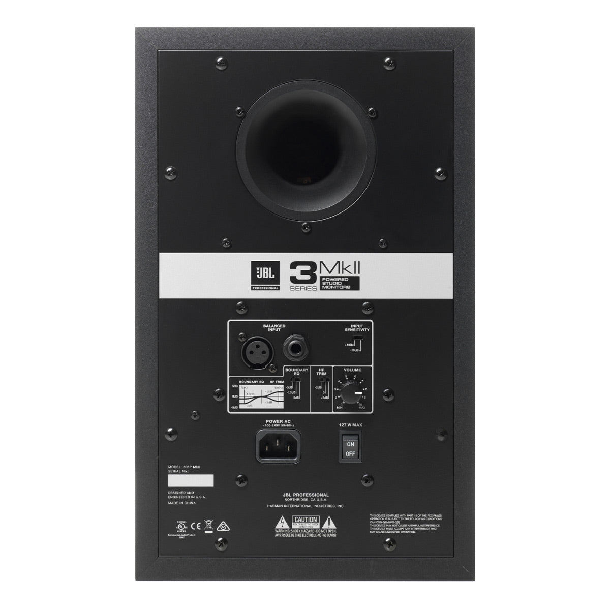JBL Professional 306P MkII 6.5 Inch 2-Way Powered Studio Monitor - Each