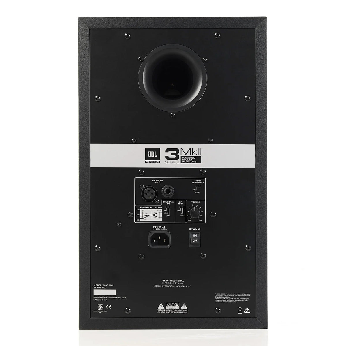 JBL Professional 308P MkII 8 Inch 2-Way Powered Studio Monitor - Each