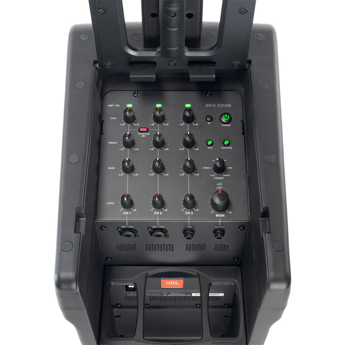 JBL Pro IRX ONE 6.5 Inch All-in-One Column PA with Built-In Mixer and Bluetooth Streaming
