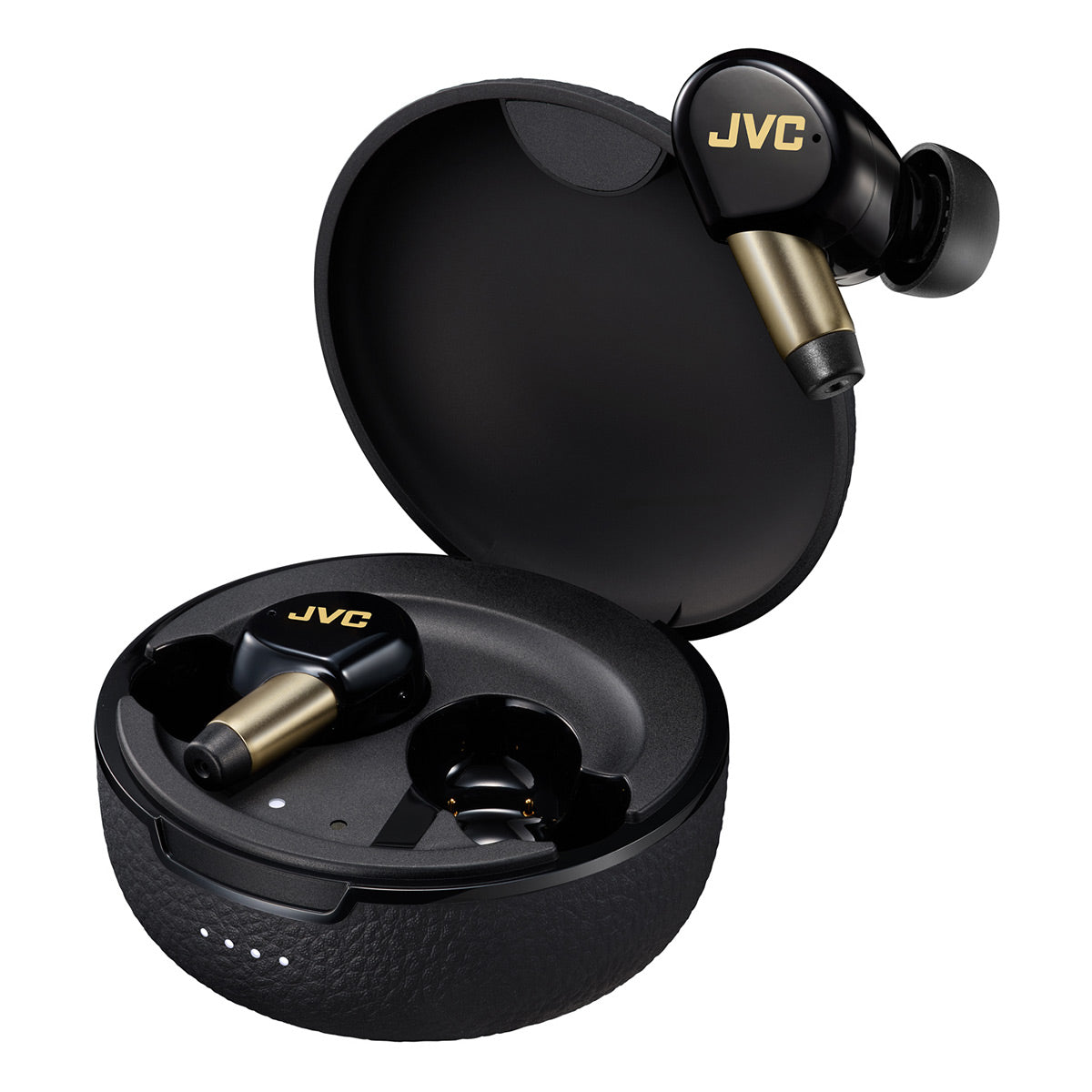 JVC WOOD Masterpiece Wireless Noise Cancelling Earbuds (Black)