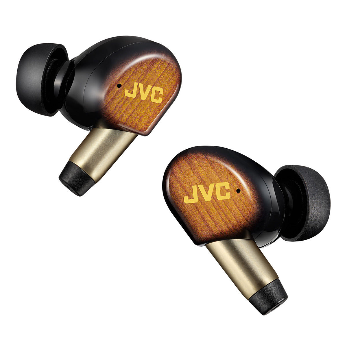 JVC WOOD Masterpiece Wireless Noise Cancelling Earbuds (Sunburst Brown)