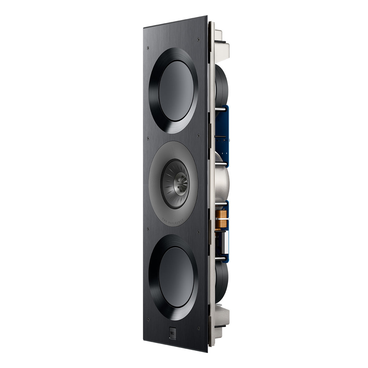 KEF Ci3160REFM-THX Reference Meta In-Wall Speaker (Gloss Black/Grey)