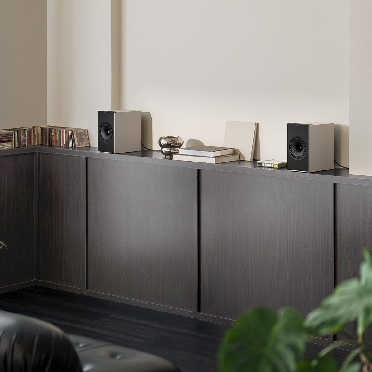 KEF Coda W Bluetooth Bookshelf Speakers - Pair (Nickle Grey)