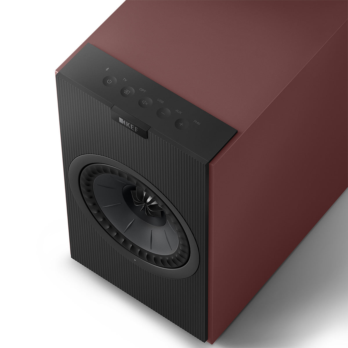 KEF Coda W Bluetooth Bookshelf Speakers - Pair (Vintage Burgundy)