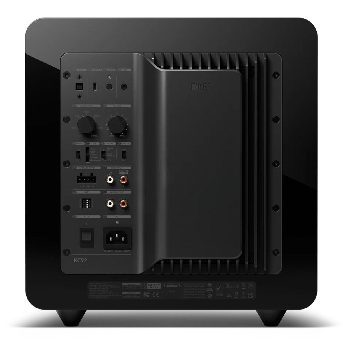 KEF KC92 Twin 9" Force-Cancelling Subwoofer (Black)