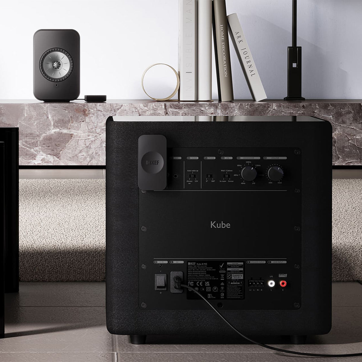 KEF KW1 TX/RX Wireless Subwoofer Adapter Kit for KC62, KC92, & Kube Subwoofers