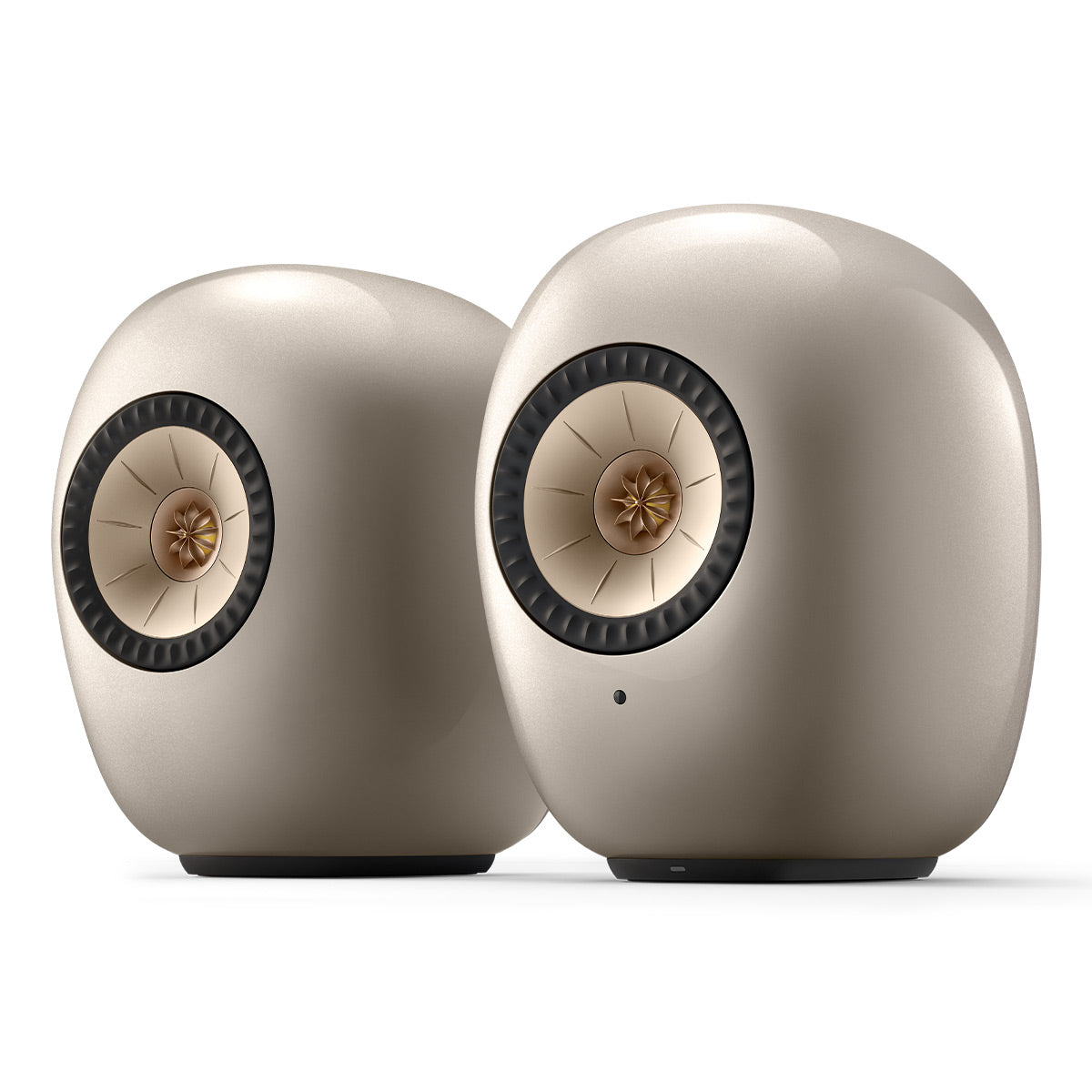KEF LS LUXE Powered Wirelesss Hi-Fi Bookshelf Speakers - Pair (Dusk Titanium)