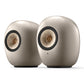 KEF LS LUXE Powered Wirelesss Hi-Fi Bookshelf Speakers - Pair (Dusk Titanium)