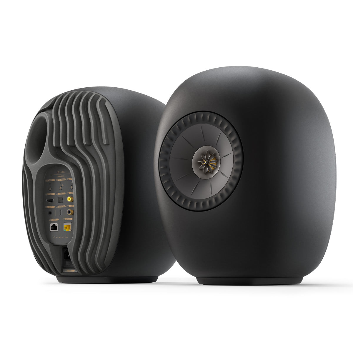 KEF LS LUXE Powered Wirelesss Hi-Fi Bookshelf Speakers - Pair (Eclipse Black)