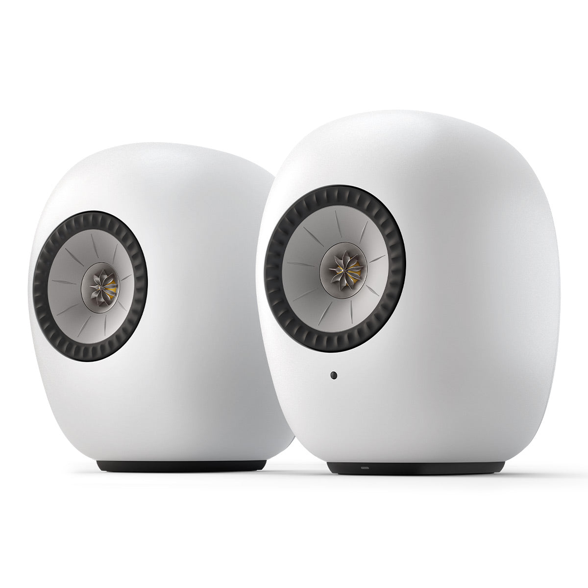 KEF LS LUXE Powered Wirelesss Hi-Fi Bookshelf Speakers - Pair (Mineral White)