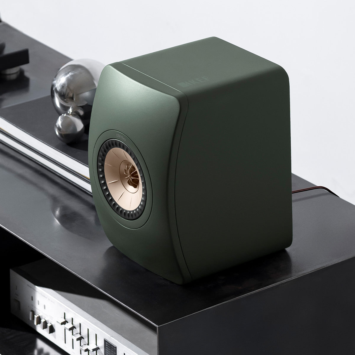 KEF LS50 Meta Monitor Bookshelf Speakers - Pair (Moss Green)