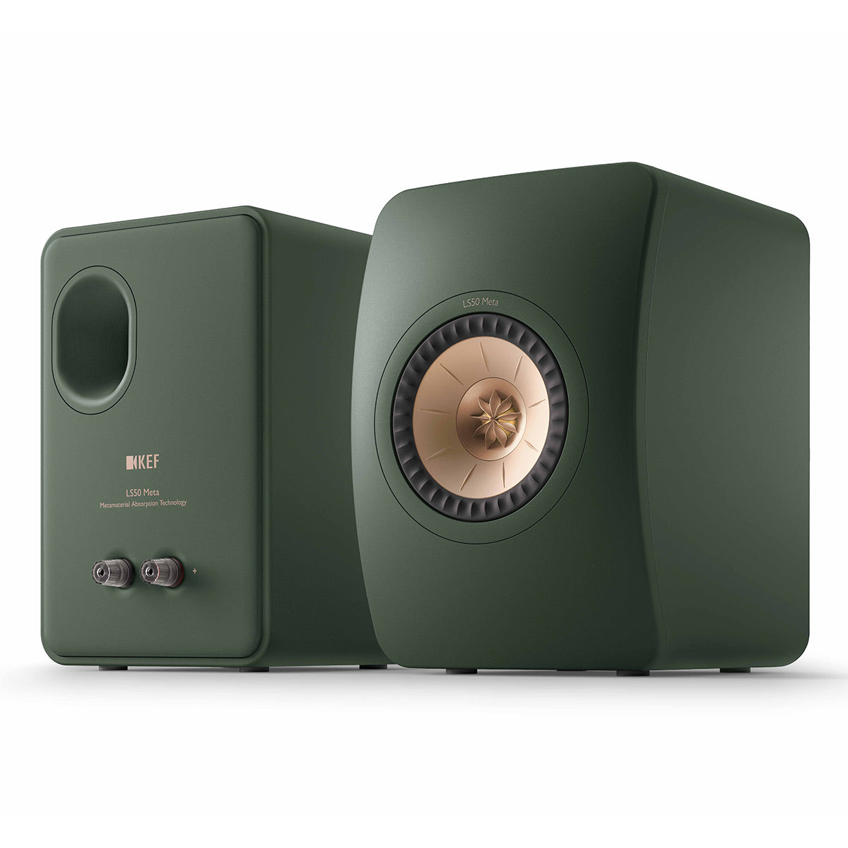 KEF LS50 Meta Monitor Bookshelf Speakers - Pair (Moss Green)