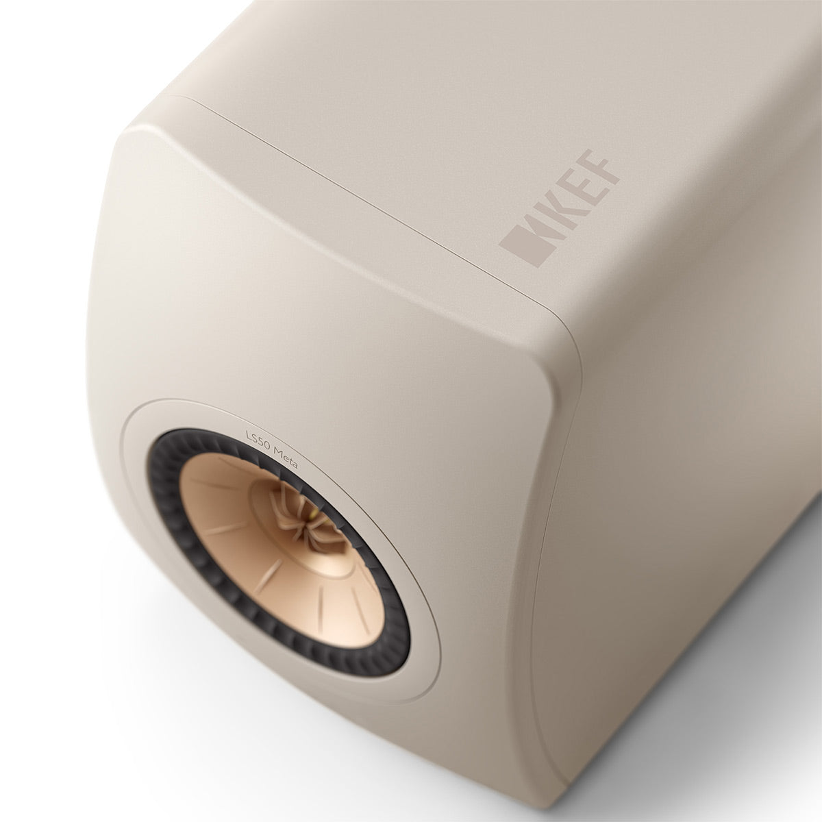KEF LS50 Meta Monitor Bookshelf Speakers - Pair (Sand Shell)