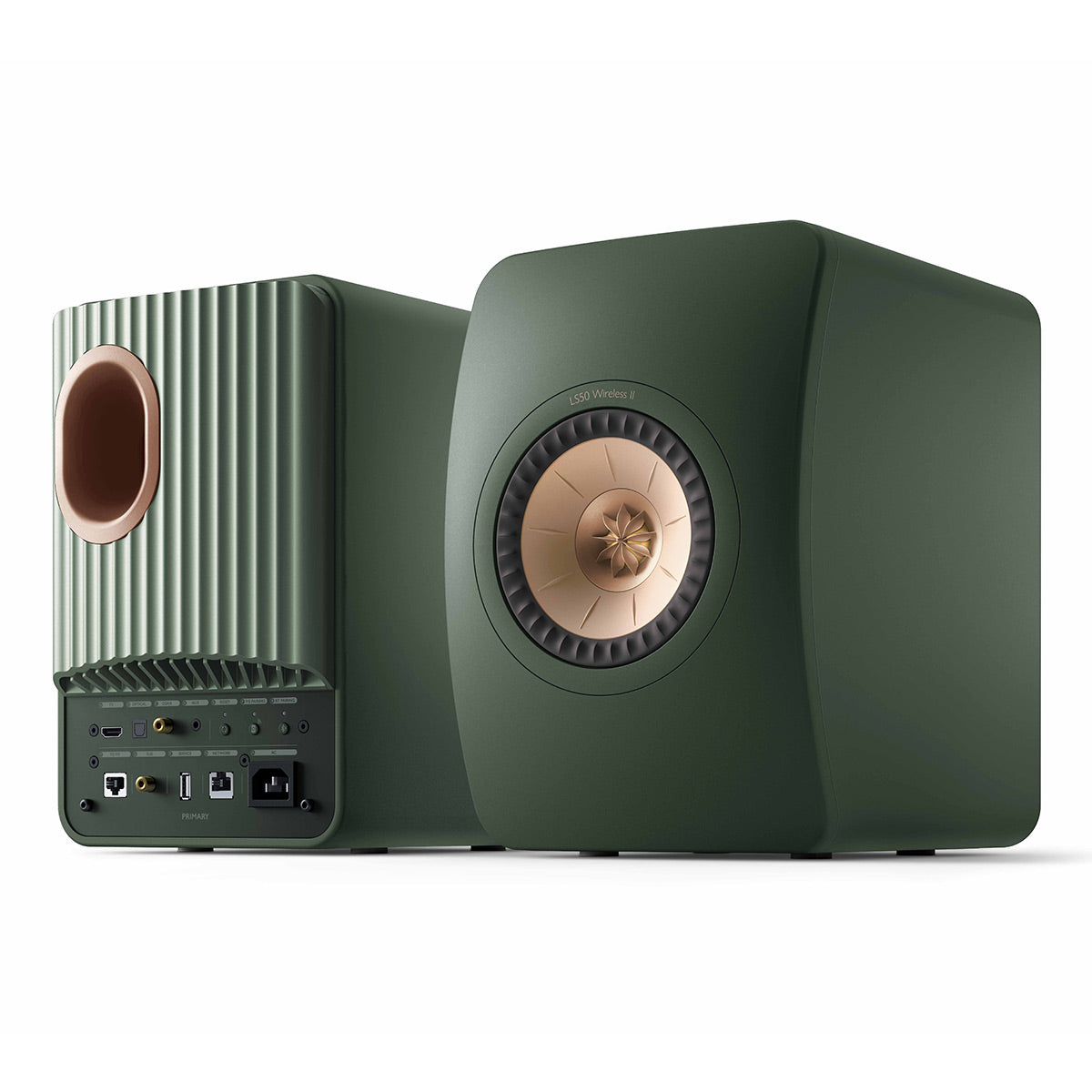 KEF LS50 Wireless II Music System - Pair (Moss Green)