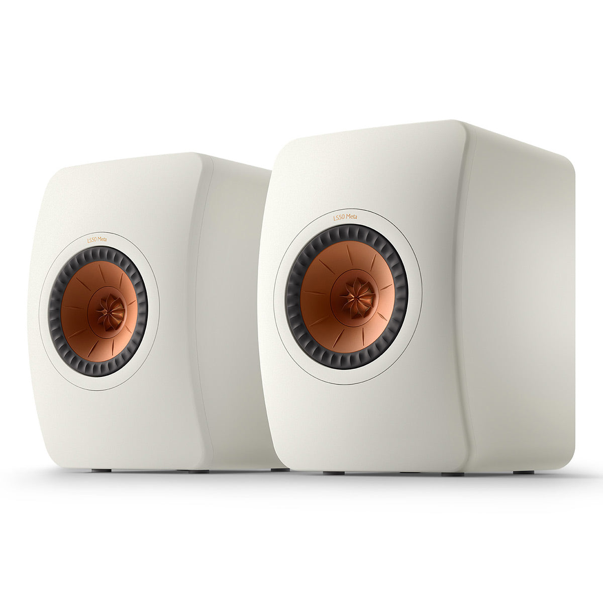 KEF LS50 Meta Monitor Bookshelf Speakers - Pair (Mineral White)