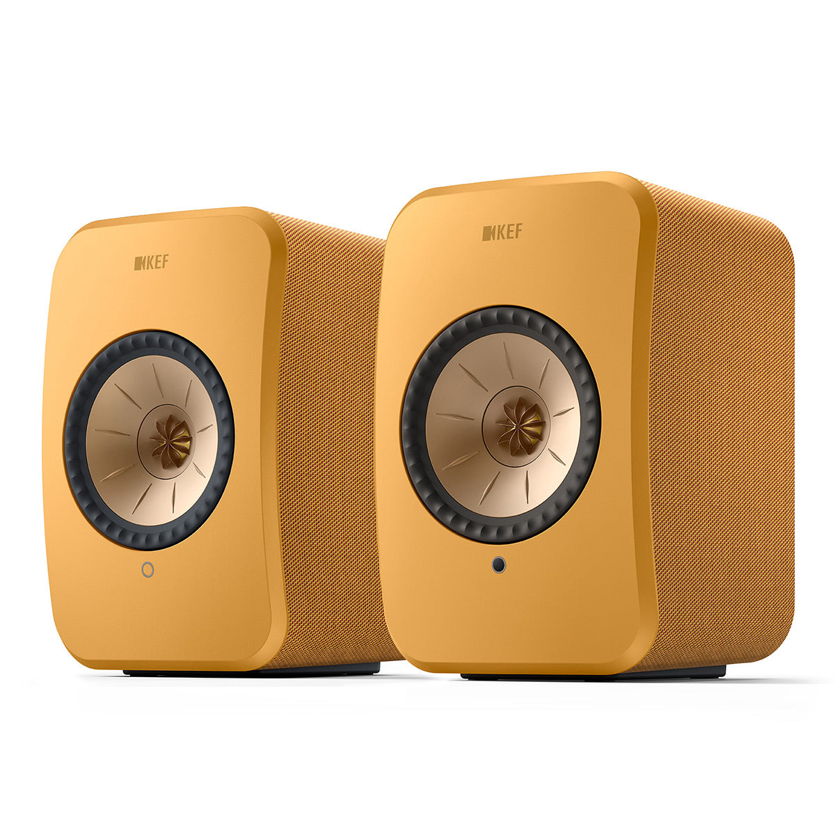KEF LSX II Bookshelf Speakers - Pair (Amber Haze)