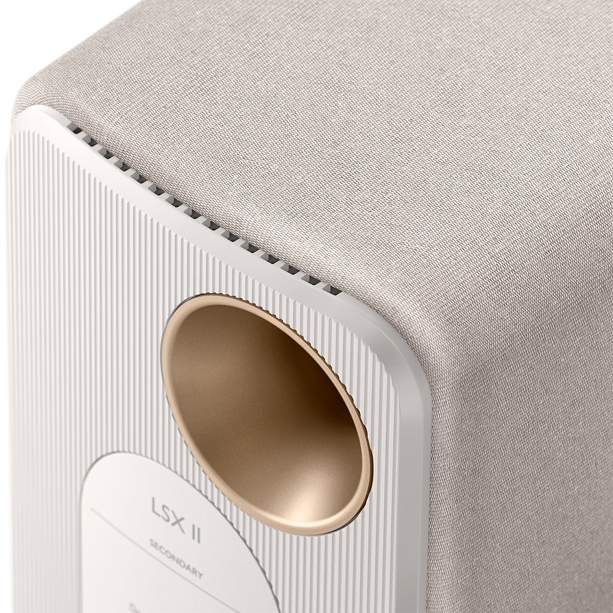KEF LSX II Bookshelf Speakers - Pair (Cotton White)