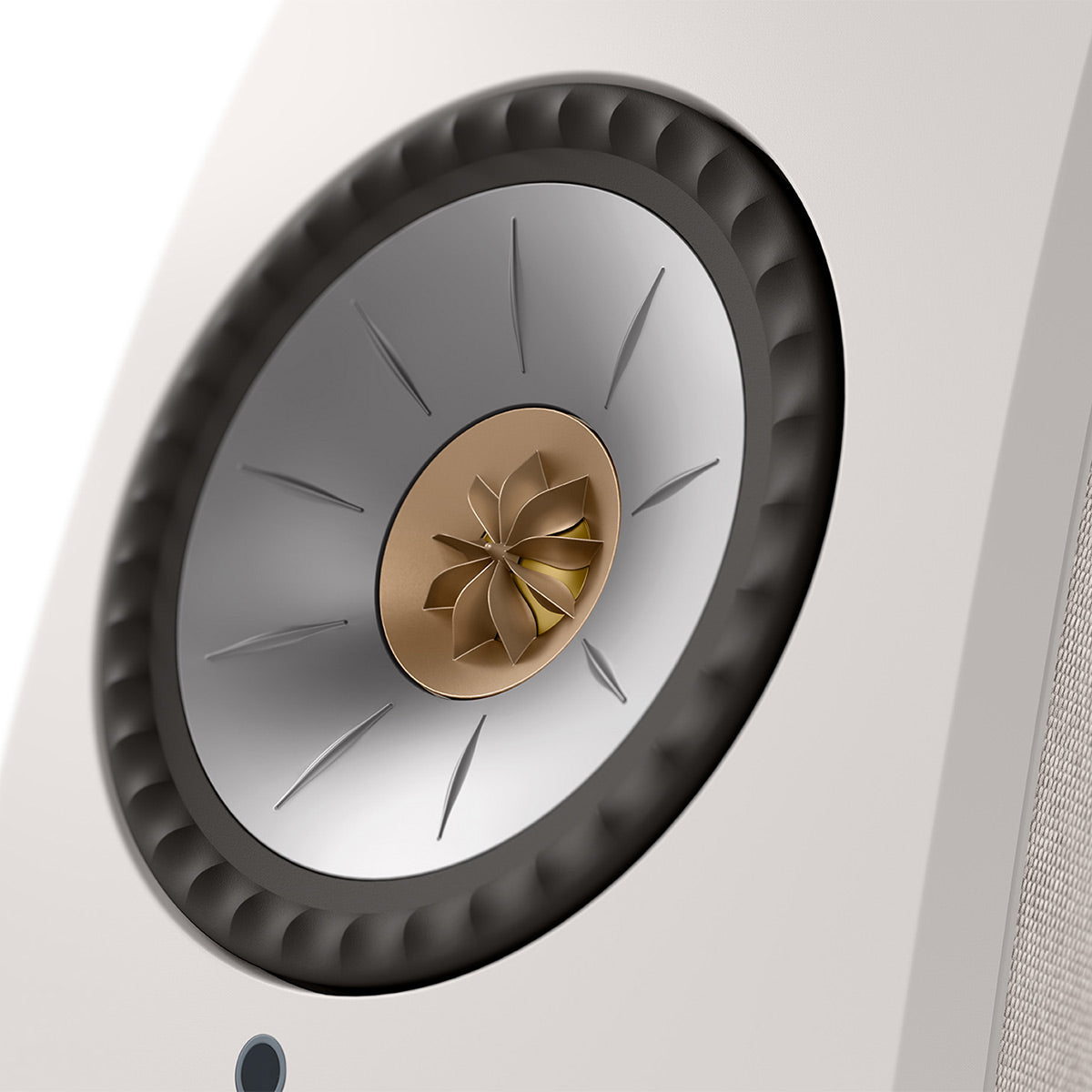 KEF LSX II Bookshelf Speakers - Pair (Cotton White)