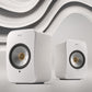 KEF LSX II Bookshelf Speakers - Pair (Cotton White)
