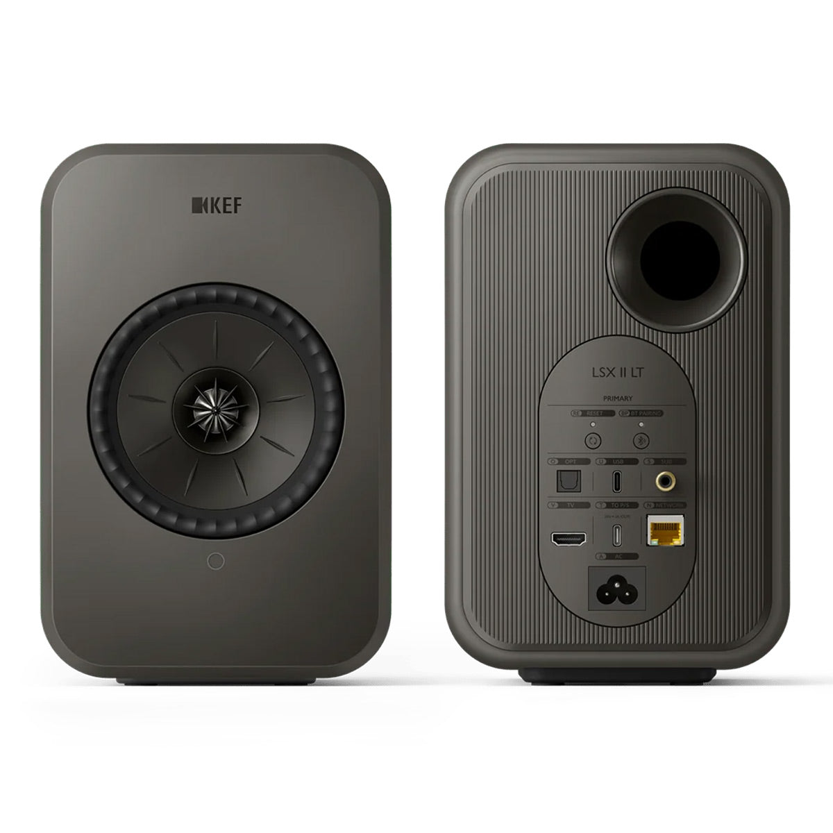 KEF LSX II LT Wireless HiFi Speakers - Pair (Graphite Grey)