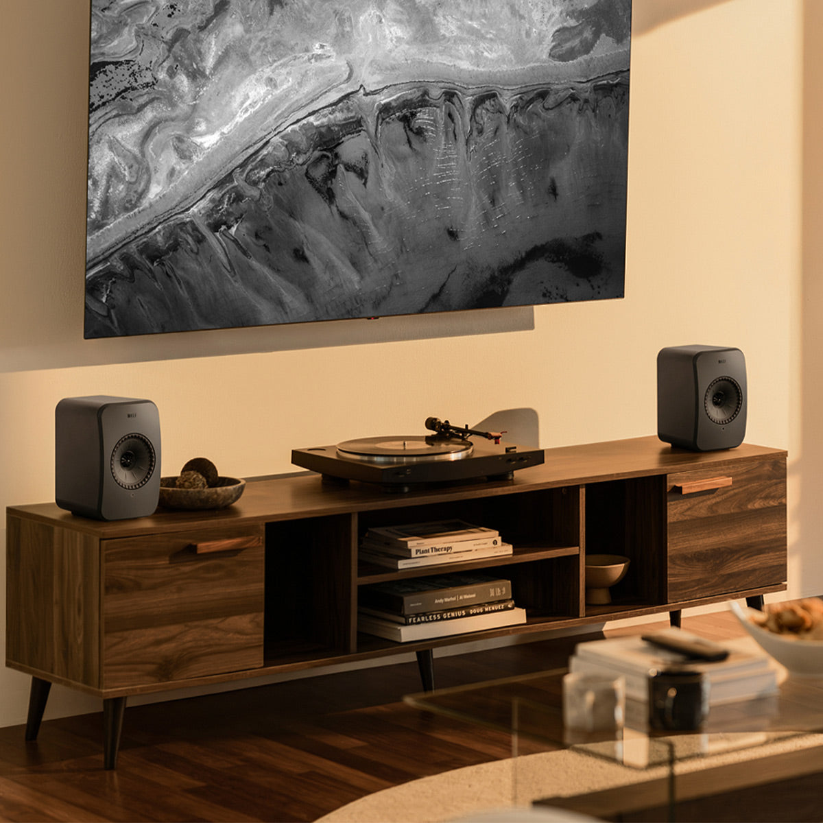 KEF LSX II LT Wireless HiFi Speakers - Pair (Graphite Grey)