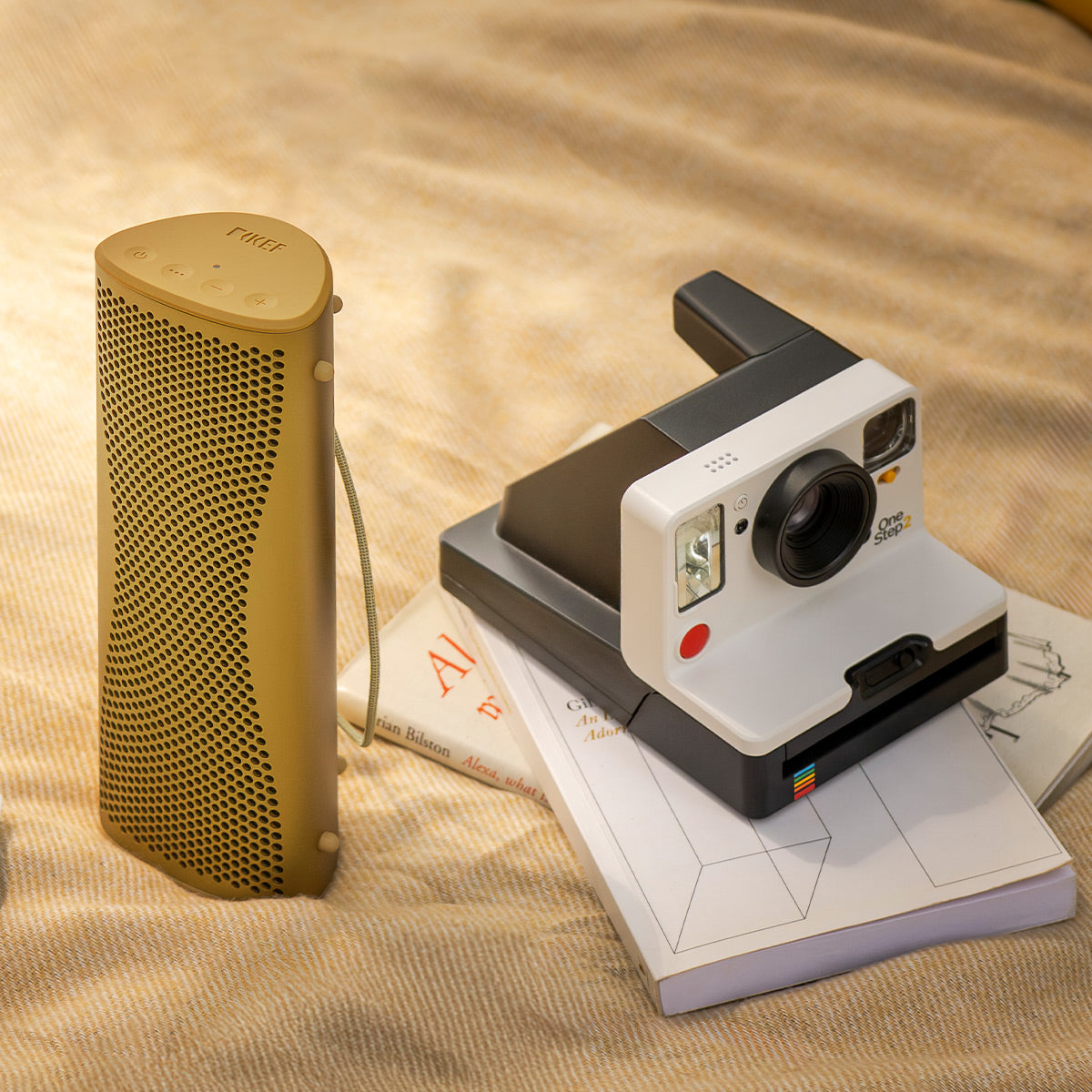 KEF Muo Portable Bluetooth Speaker (Amber Haze)