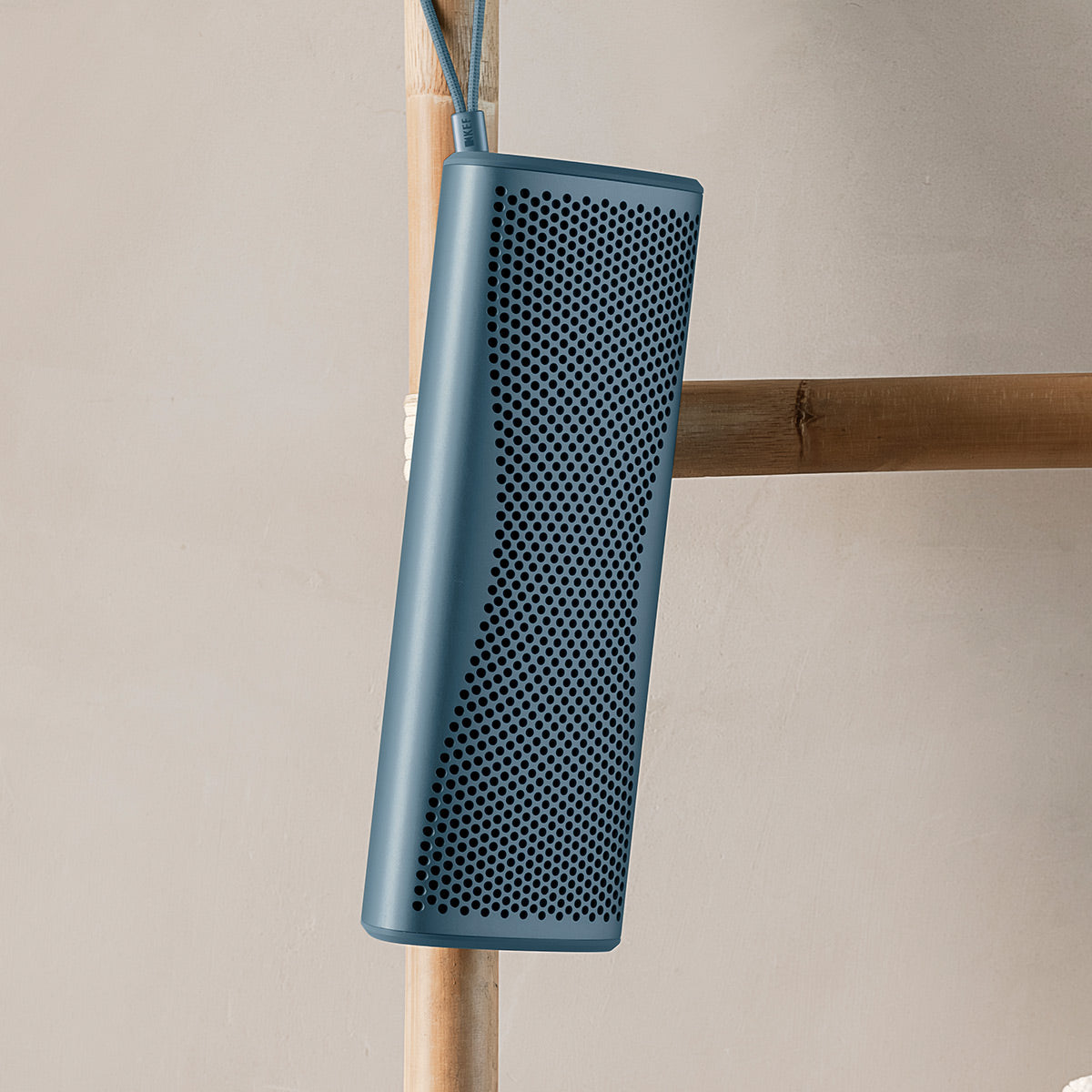 KEF Muo Portable Bluetooth Speaker (Blue Aura)