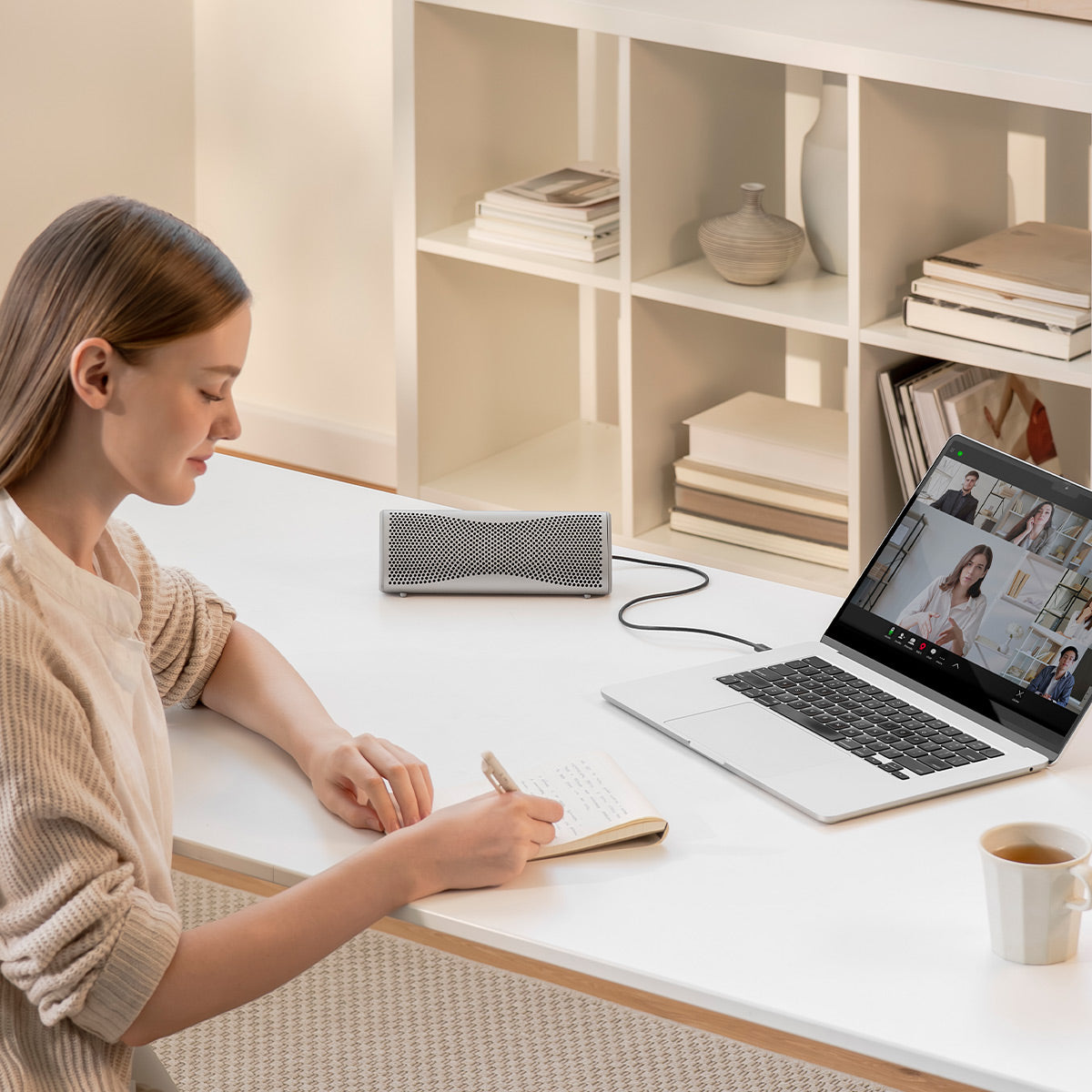 KEF Muo Portable Bluetooth Speaker (Silver Dusk)