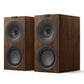 KEF Q Converto Meta 3-Way Bookshelf Speakers with Grille - Pair (Walnut)