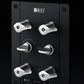 KEF Reference 1 Meta Bookshelf Speaker - Pair (High-Gloss Black/Grey)