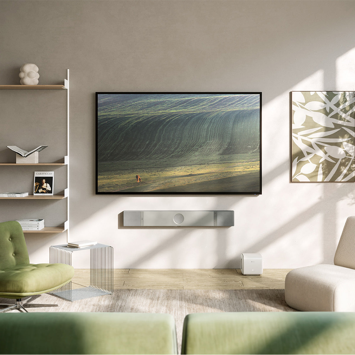KEF XIO 5.1.2 Channel Soundbar with Dolby Atmos (Silver Grey)