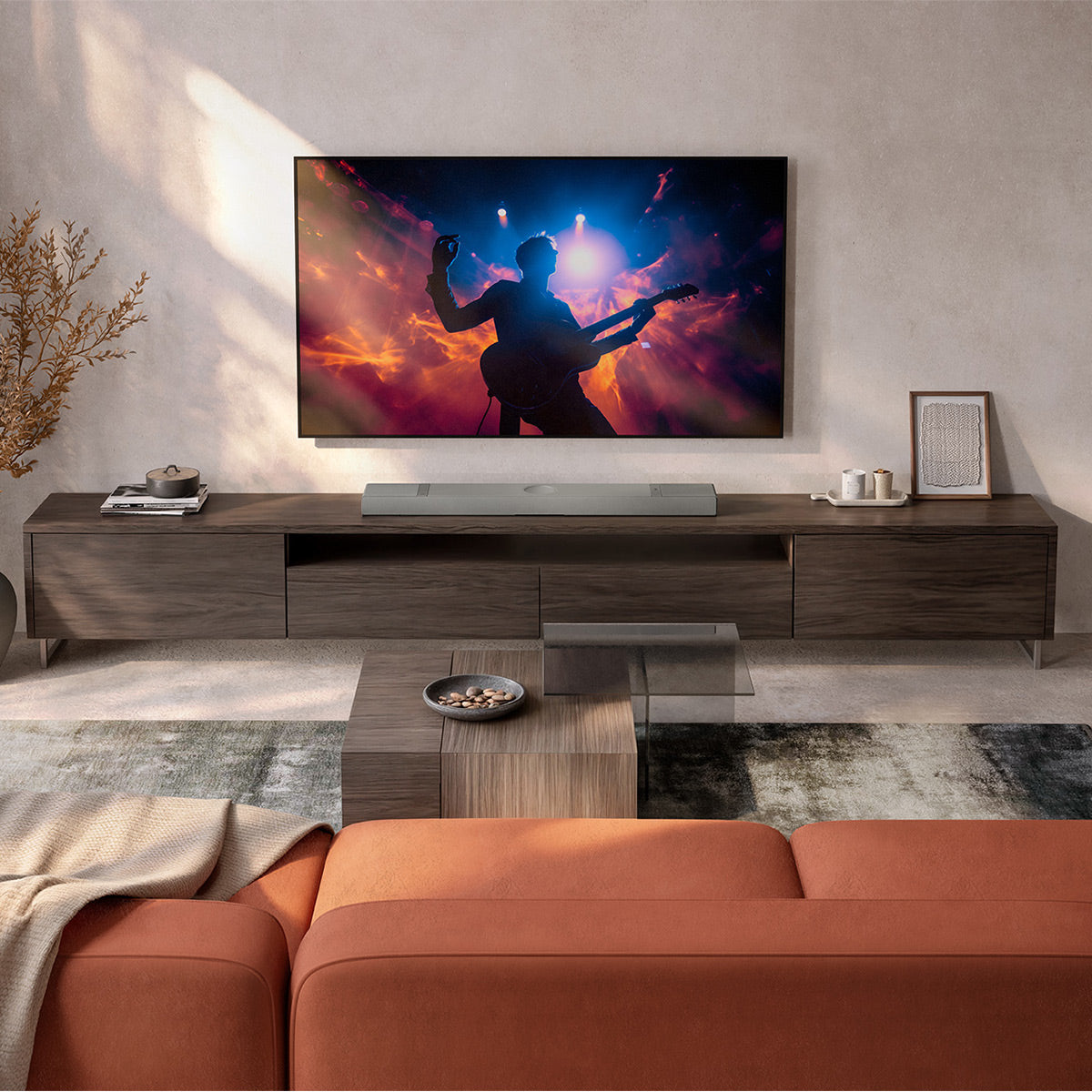 KEF XIO 5.1.2 Channel Soundbar with Dolby Atmos (Silver Grey)