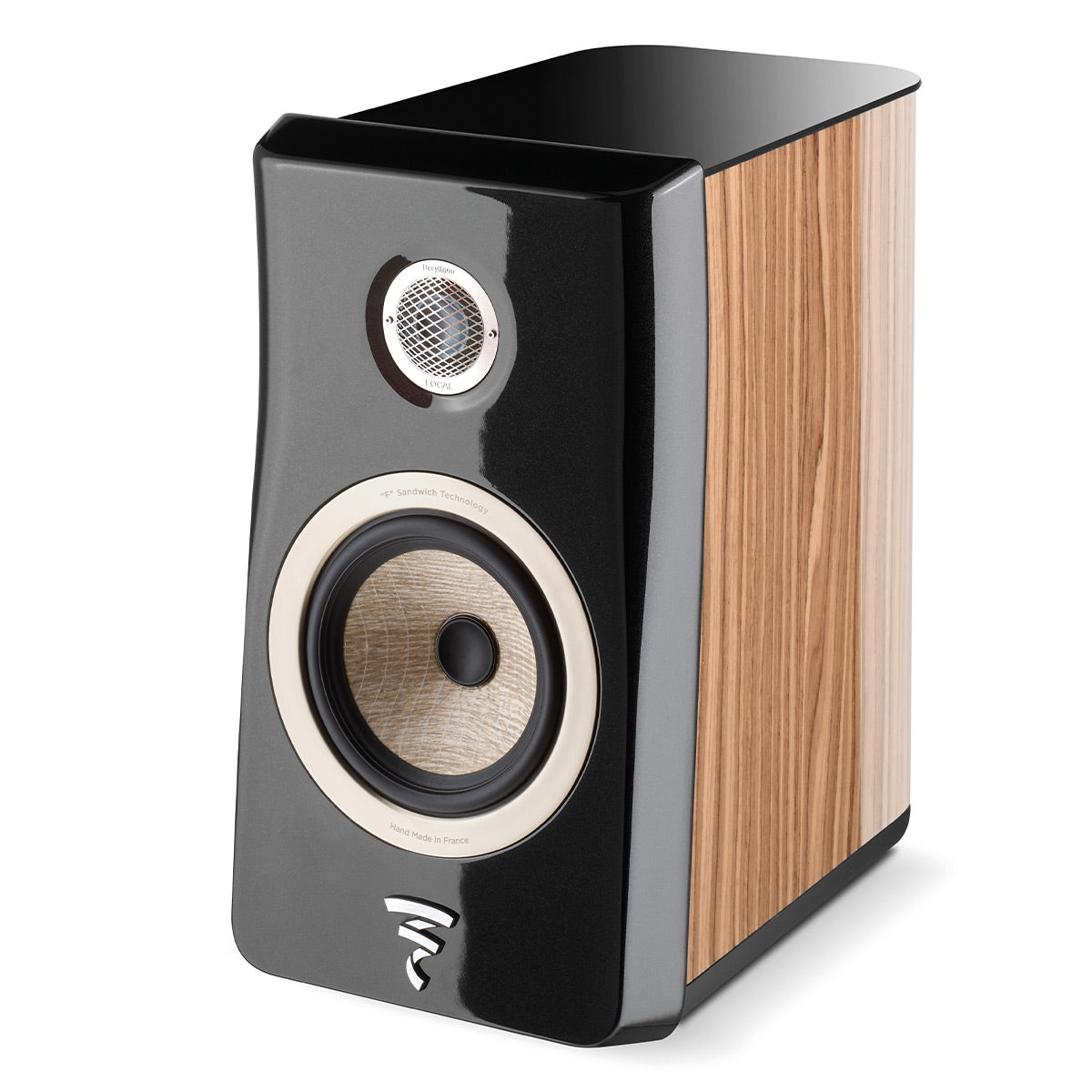 Focal Kanta No.1 2-Way Bookshelf Speaker - Pair (Black Lacquer/Walnut HG)