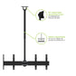 Kanto CM600B4B Back-to-Back Quad Screen TV Ceiling Mount for Four 40&rdquo; to 45&rdquo; TVs