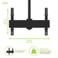 Kanto CM600BTB Back-to-Back Dual Screen TV Ceiling Mount for 40&rdquo; to 80&rdquo; TVs