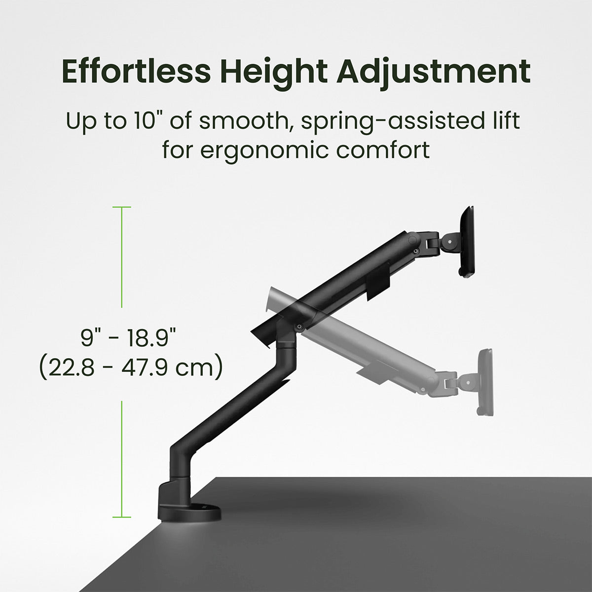 Kanto DM1 Single Monitor Desktop Mount for 17&rdquo; - 40&rdquo; Displays (Black)