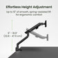 Kanto DM1 Single Monitor Desktop Mount for 17&rdquo; - 40&rdquo; Displays (Black)