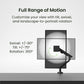 Kanto DM1 Single Monitor Desktop Mount for 17&rdquo; - 40&rdquo; Displays (Black)